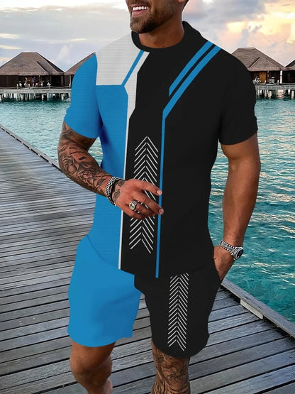 Eli | Stijlvolle Bedrukte T-shirt & Shorts Set