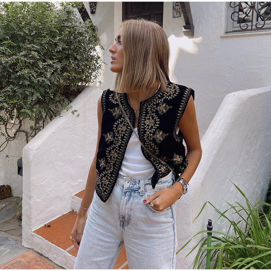 Sienna | Stijlvol Geborduurd Zomervest