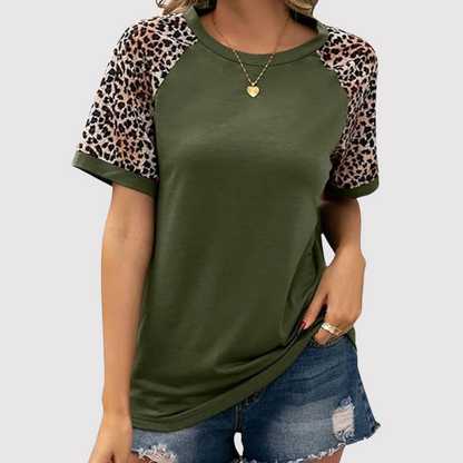 Diana | Stijlvol T-shirt met Luipaardprint
