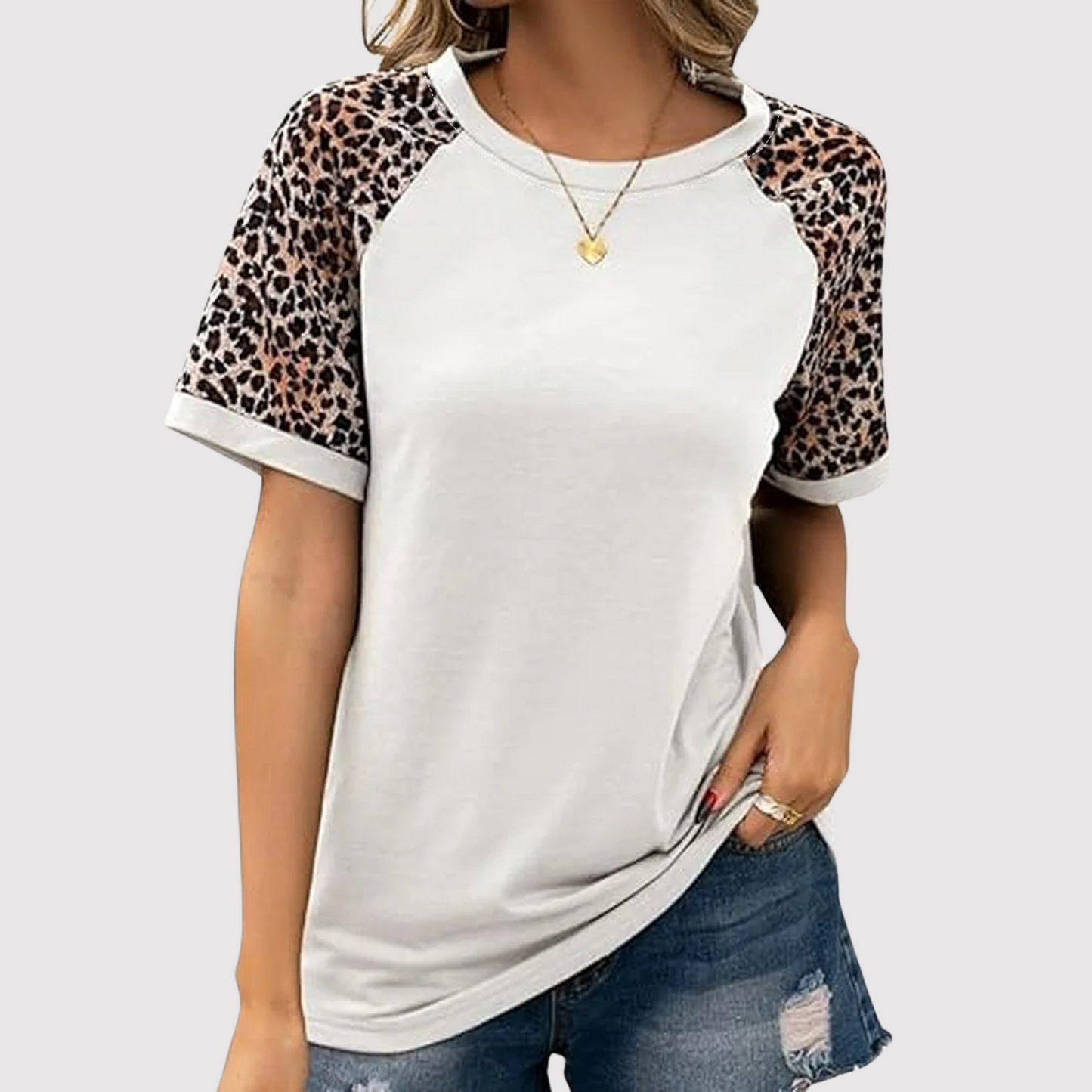 Diana | Stijlvol T-shirt met Luipaardprint
