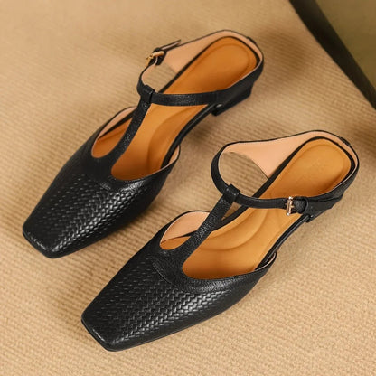 Chloe | Dames T-Strap Hak Sandalen