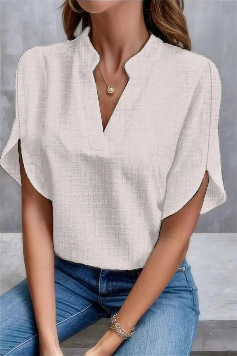 Claire | Casual V-hals Top voor Vrouwen