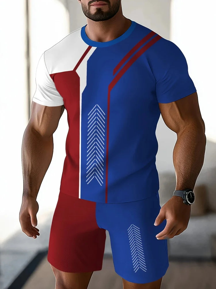 Eli | Stijlvolle Bedrukte T-shirt & Shorts Set