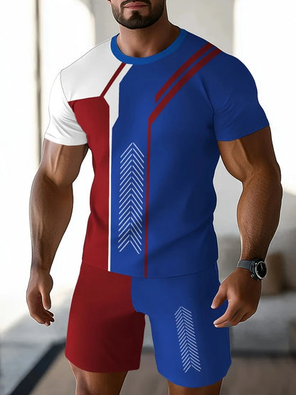 Eli | Stijlvolle Bedrukte T-shirt & Shorts Set