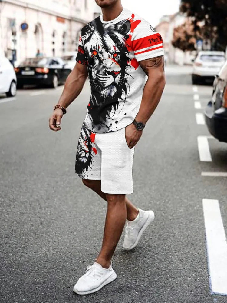 Eli | Stijlvolle Bedrukte T-shirt & Shorts Set