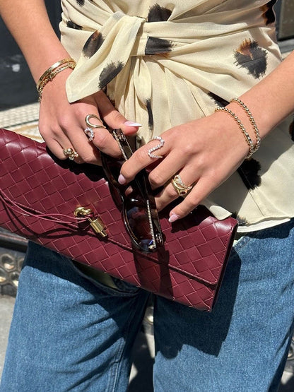 Phoebe | Elegante Tas Met Gouden Sluiting