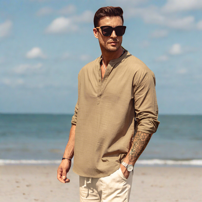 Robert | Casual Langärmlig Shirt voor Heren