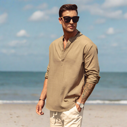 Robert | Casual Langärmlig Shirt voor Heren