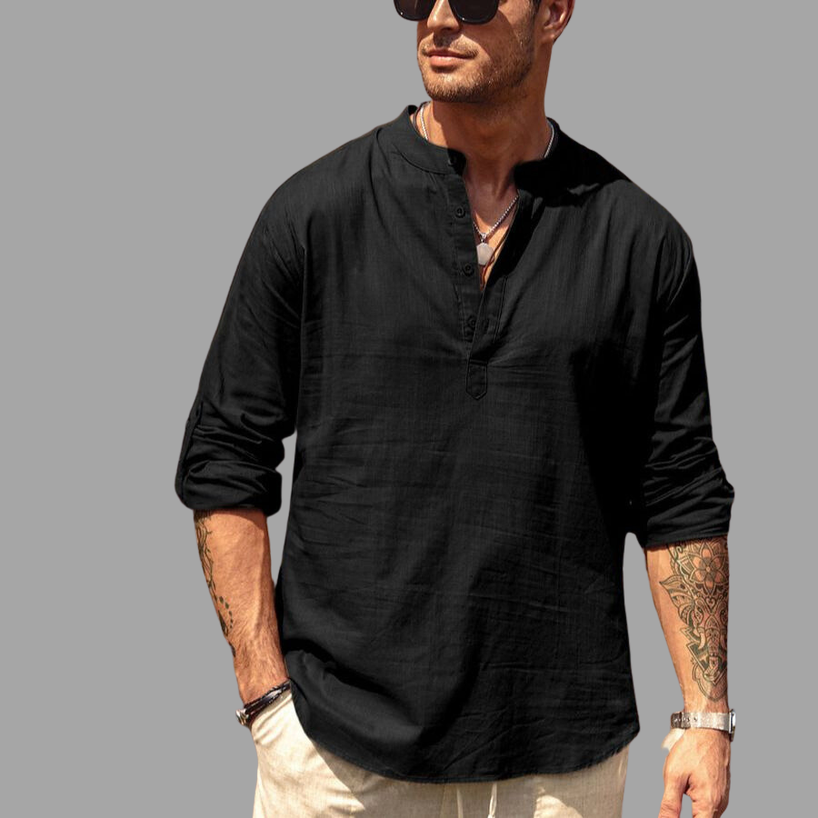 Robert | Casual Langärmlig Shirt voor Heren