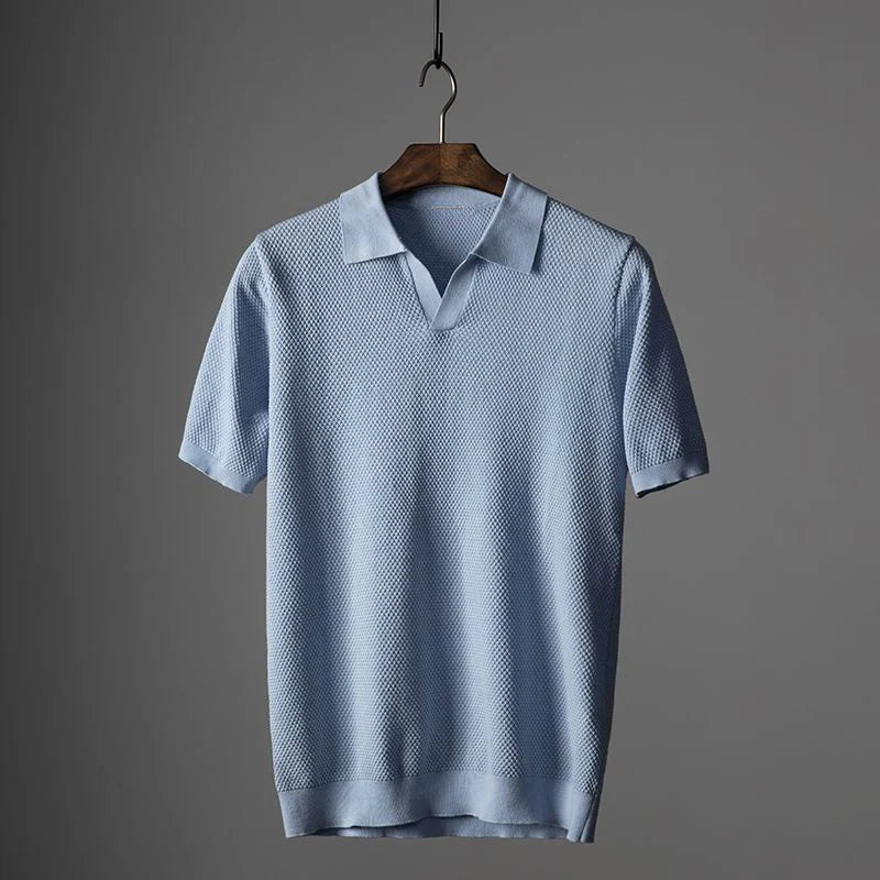 Icoon | Stijlvolle Gestructureerde Poloshirt