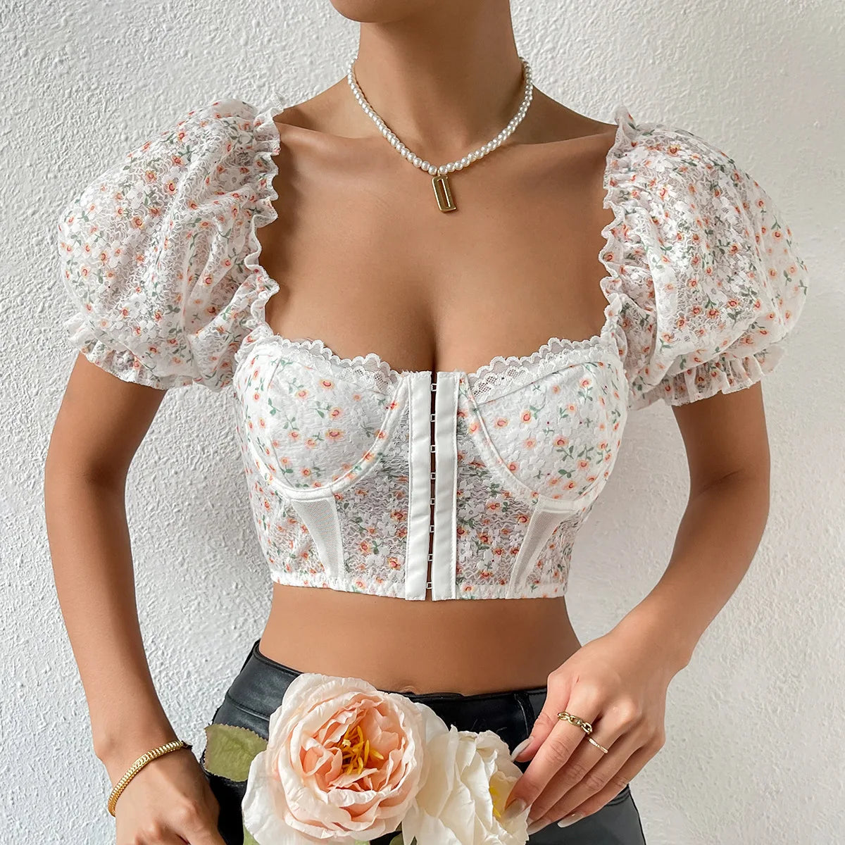 Madeline | Elegante Bloemenbustier voor Vrouwen