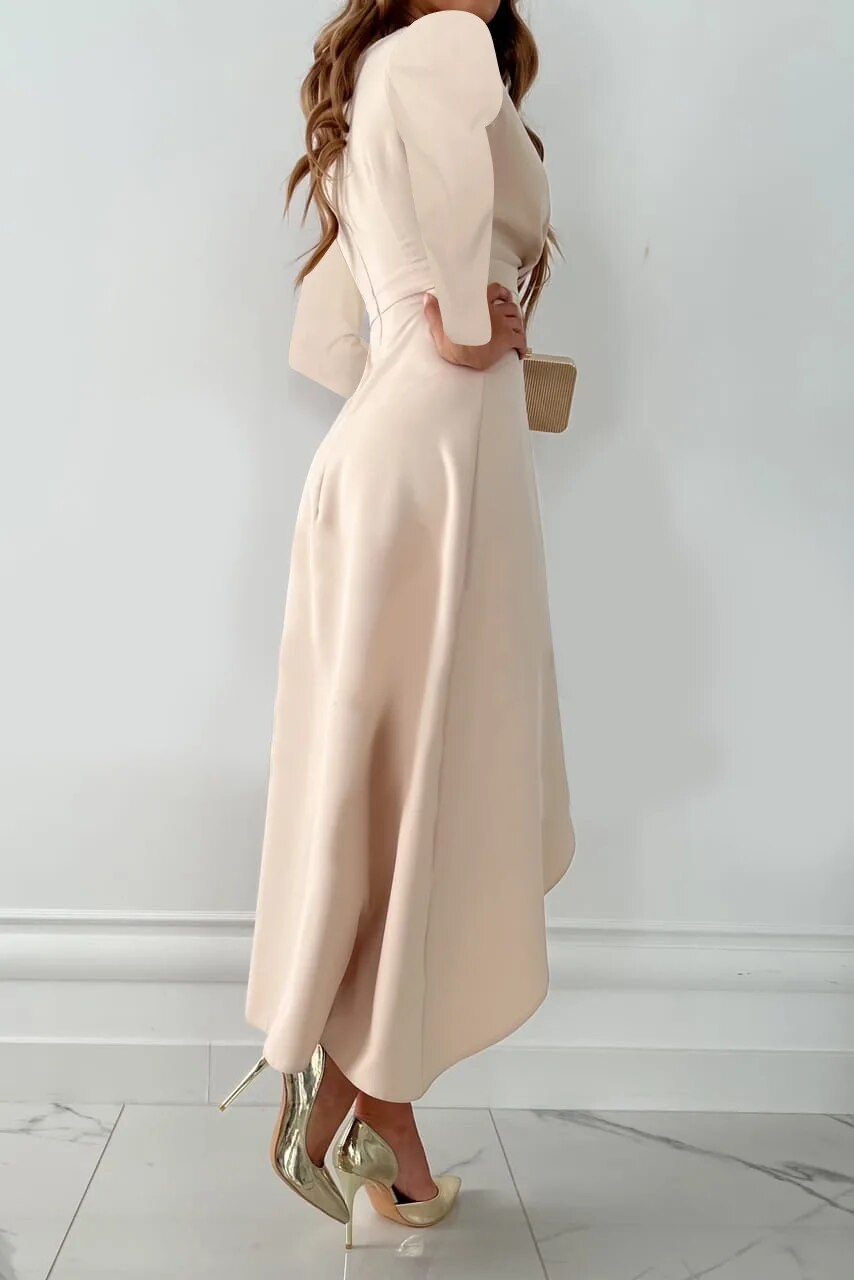 Gaby | Jurk met lange mouwen | Midi