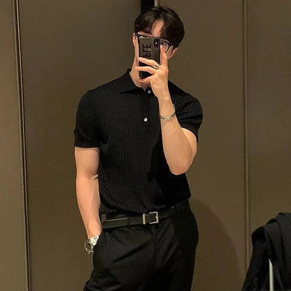 Topman | Stijlvolle Geribde Poloshirt