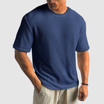 Alex | Stijlvolle Wafelgebreide Shirt