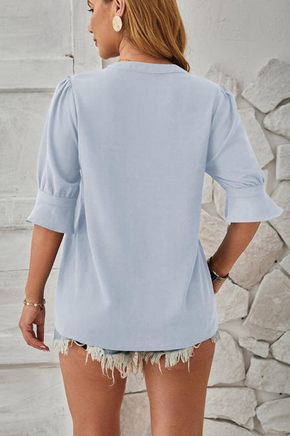 Casey | Zomerse Blouse met Pofmouwen