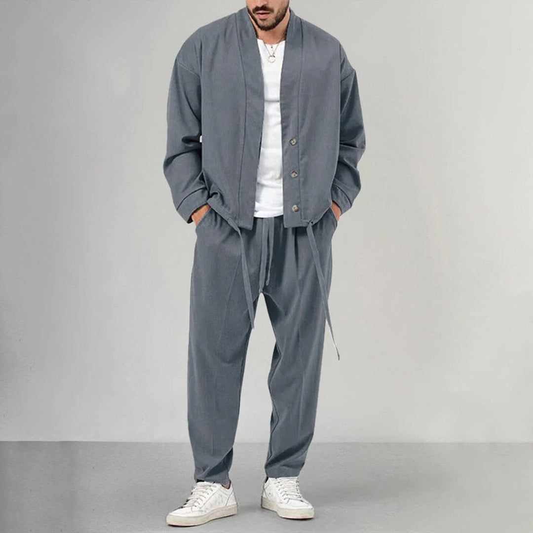 Asher | Stijlvolle heren vest-broek set