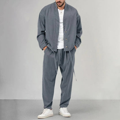 Asher | Stijlvolle heren vest-broek set