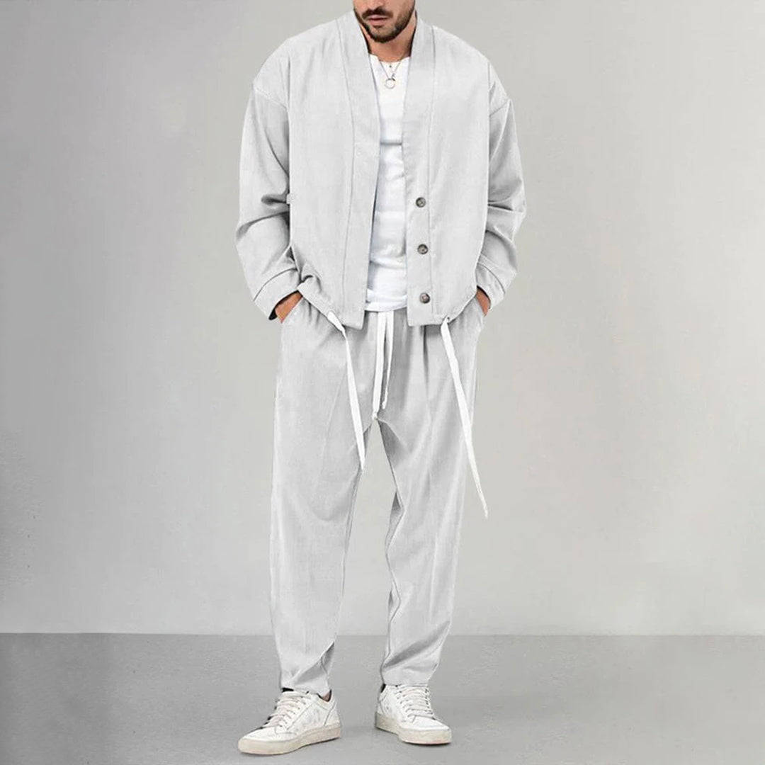 Asher | Stijlvolle heren vest-broek set