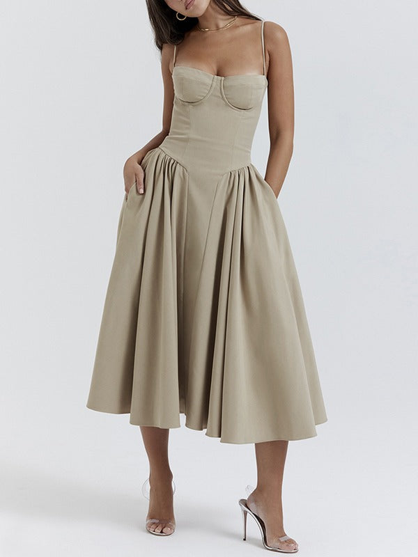 Andrea | Dames Flatterende Midi Jurk