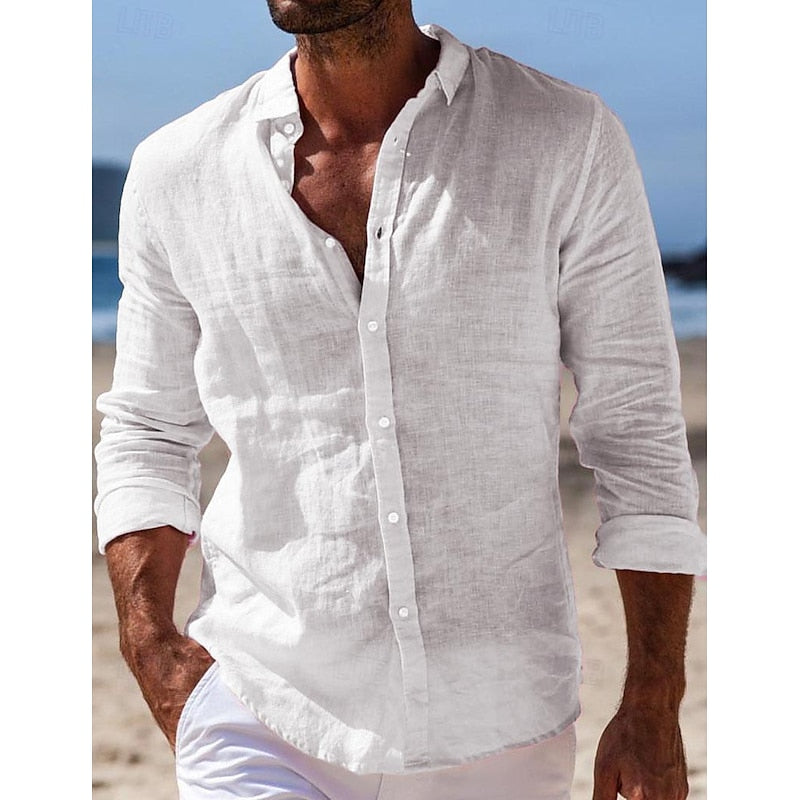 Kingston | Casual Heren Linnen Overhemd