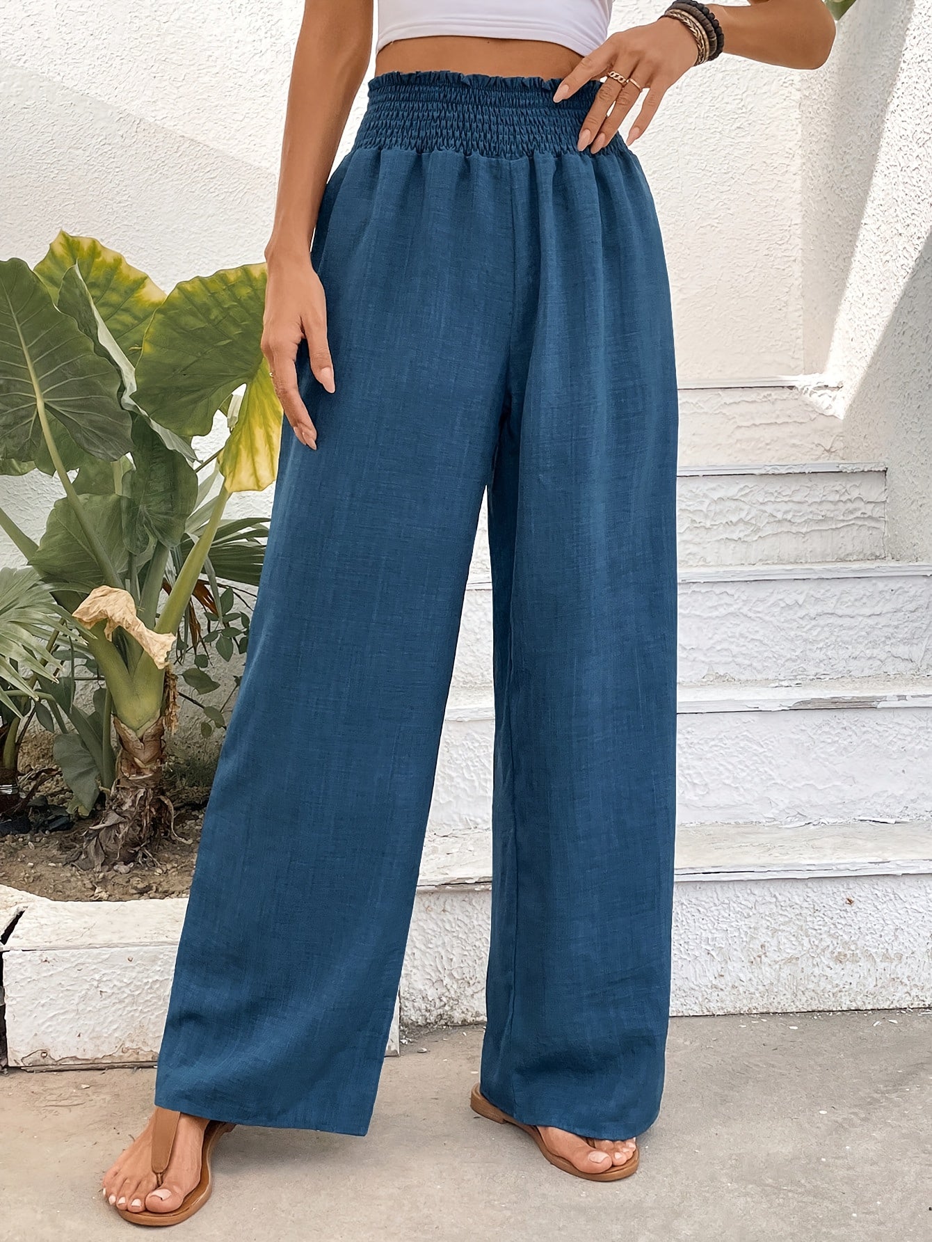 Samantha | Elegante Casual Wijde Broek