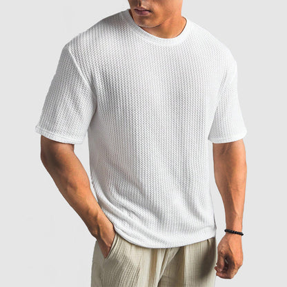 Alex | Stijlvolle Wafelgebreide Shirt