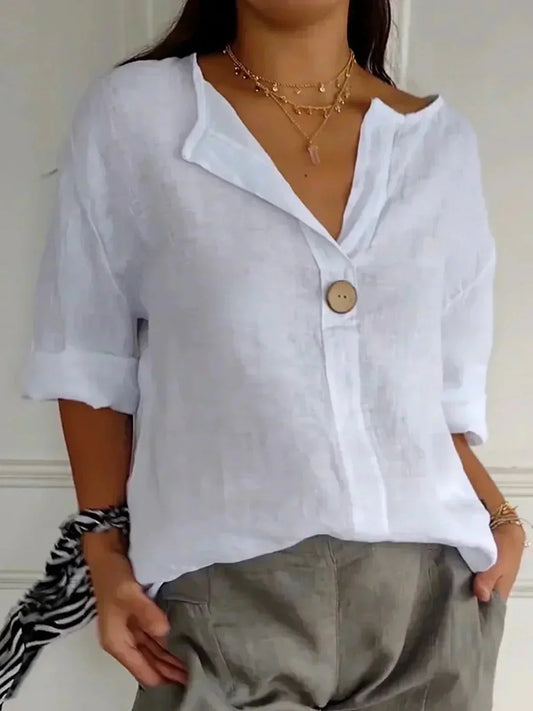 Sabrina | Stilvolle Bluse mit Knopfdetail