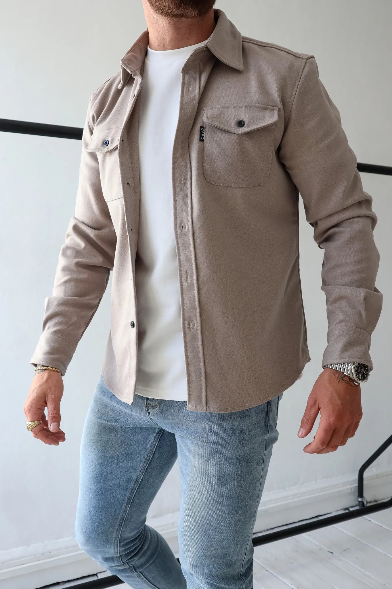 Blake | Overhemdjack met knopen voor heren