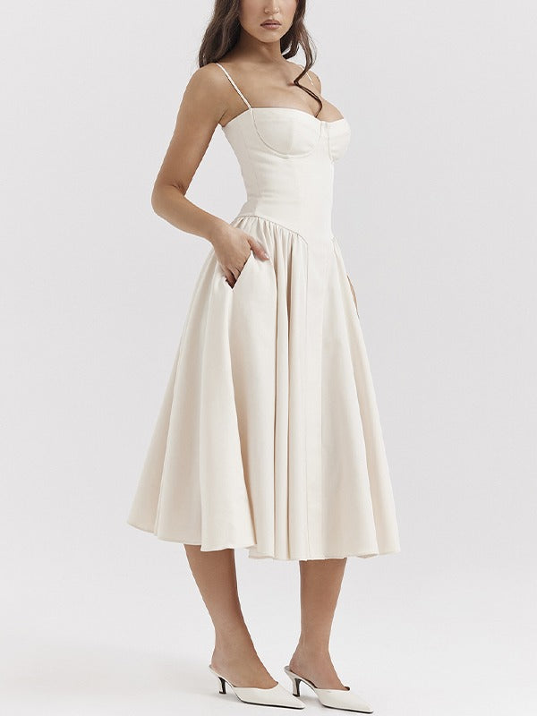Andrea | Dames Flatterende Midi Jurk