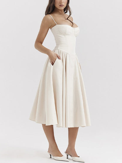 Andrea | Dames Flatterende Midi Jurk
