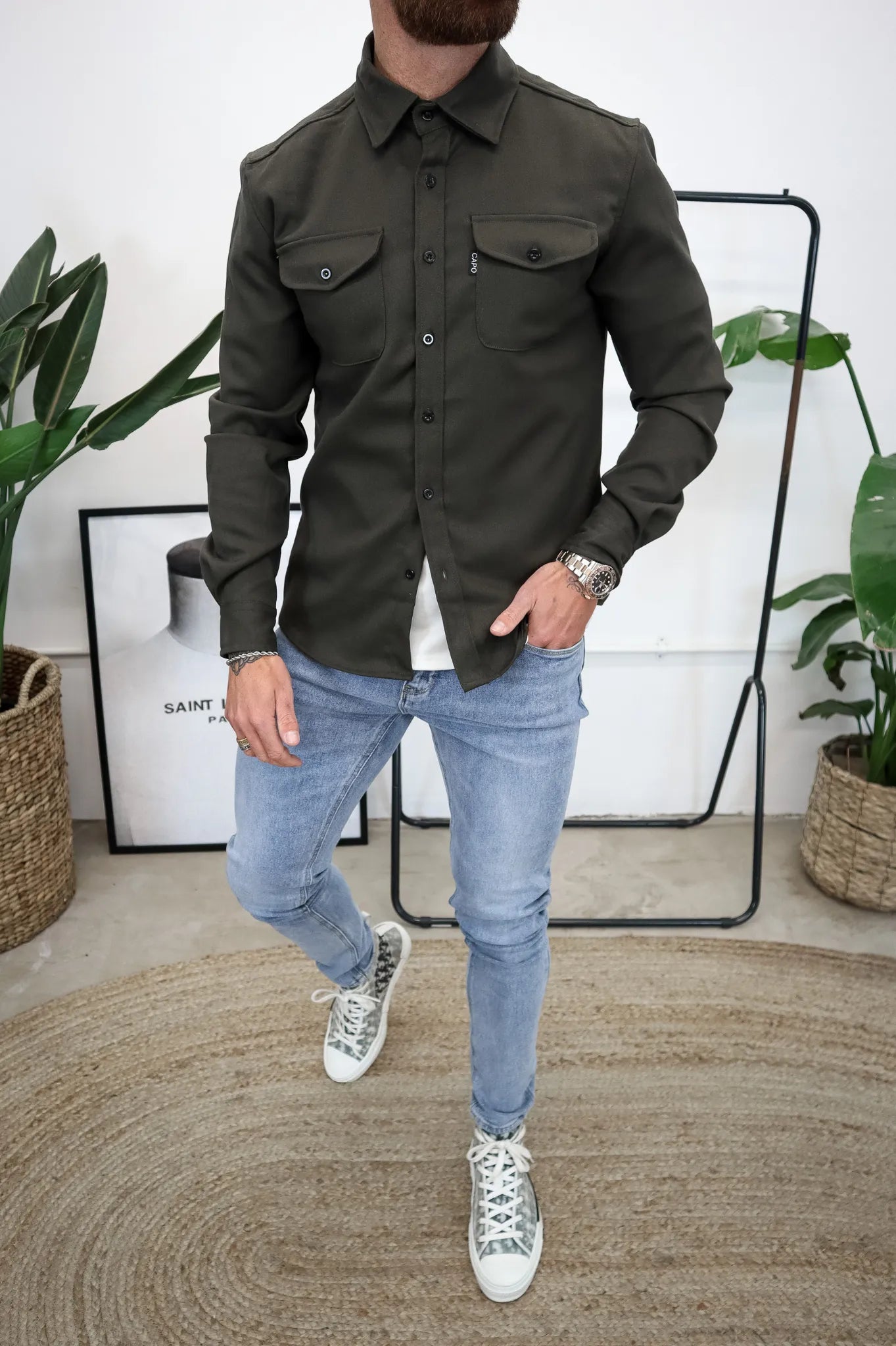 Blake | Overhemdjack met knopen voor heren