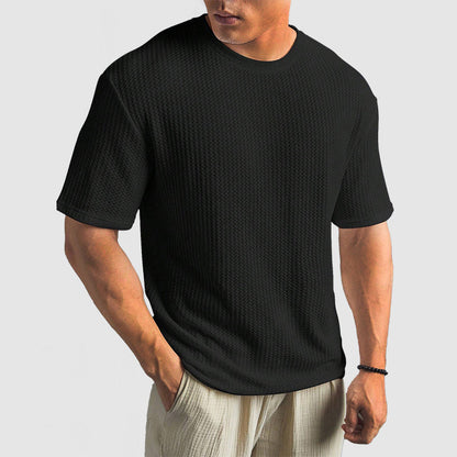 Alex | Stijlvolle Wafelgebreide Shirt