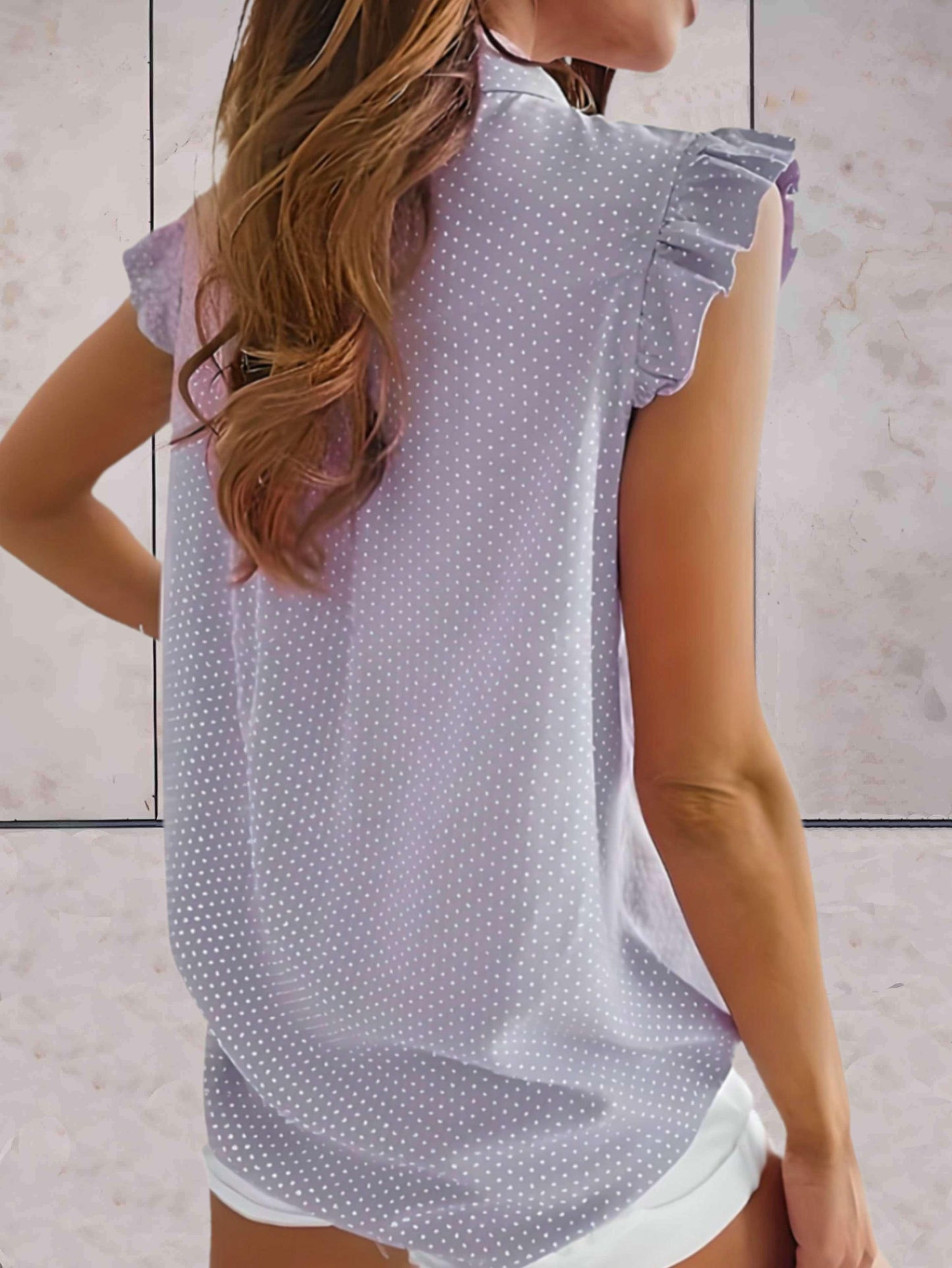 Melanie | Polkadot Blouse met Strik
