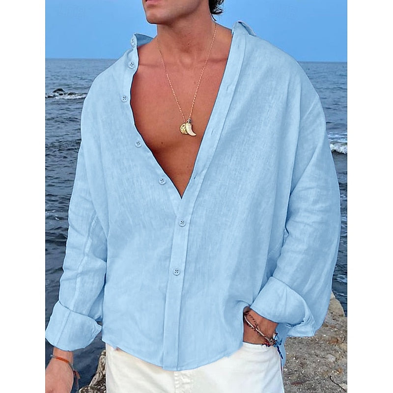 Alex | Ontspannen Linnen Strandshirt