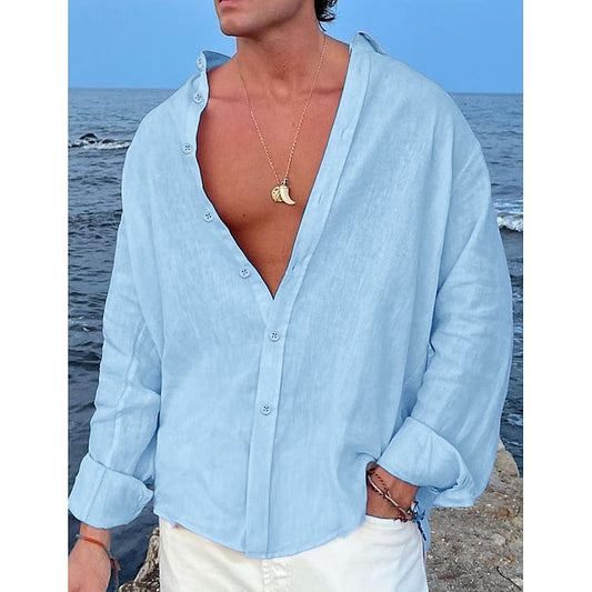Alex | Ontspannen Linnen Strandshirt