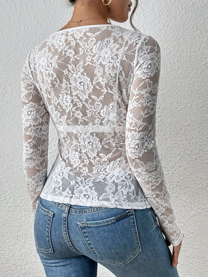 Ashlyn | Stijlvol en Comfortabel Kantshirt