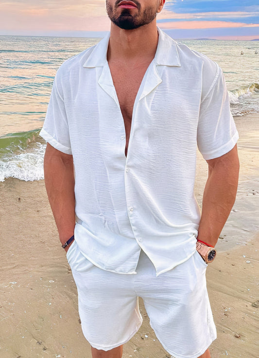 Aaron | Casual Lichtgewicht Zomer Overhemd Set