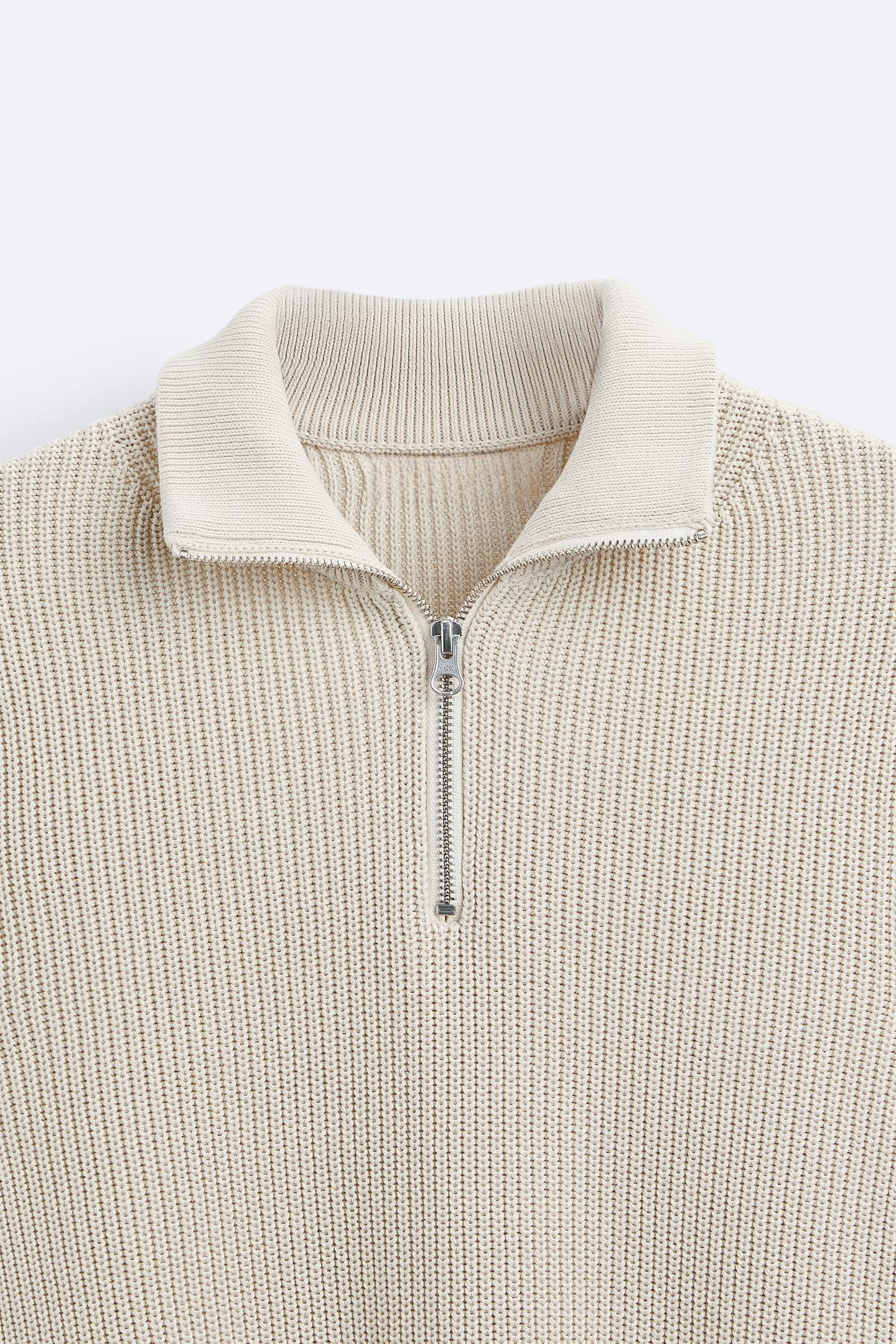 Topman | Klassieke gebreide ziptrui