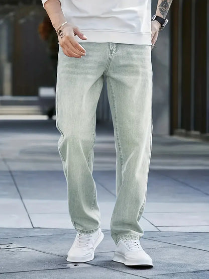 Jonah | Casual Zomerjeans met Rechte Pijpen voor Heren
