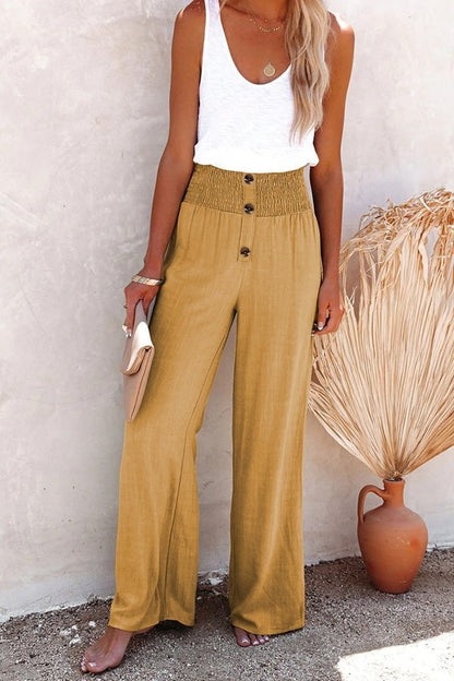 Melanie | Hoge Taille Wijde Broek