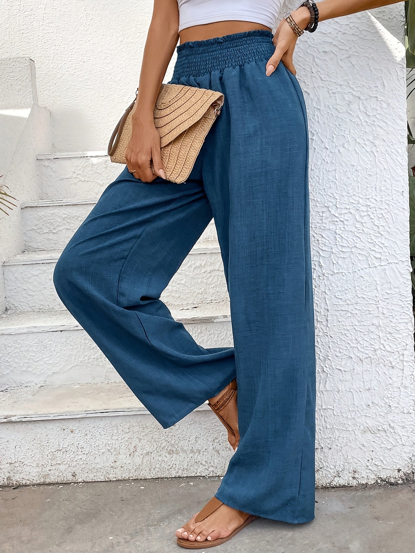 Samantha | Elegante Casual Wijde Broek
