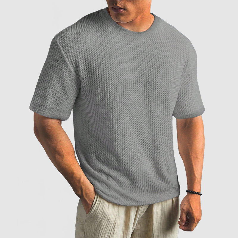 Alex | Stijlvolle Wafelgebreide Shirt