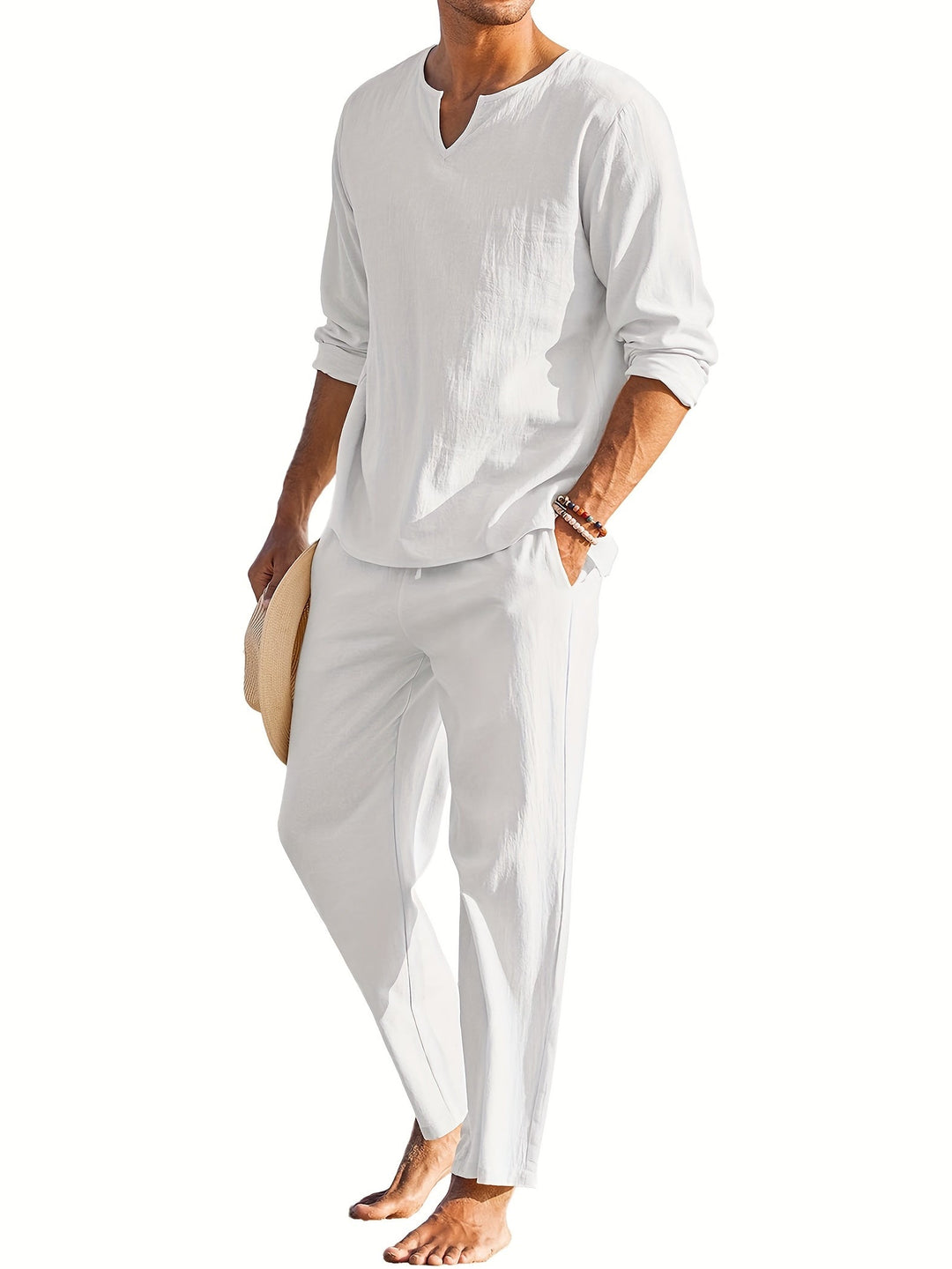 Ryan | Heren Set met Henley Overhemd