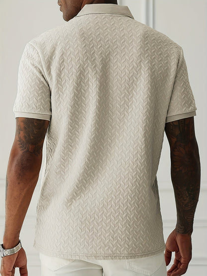 Tristan | Stijlvol gestructureerd poloshirt