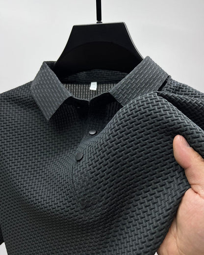 Miles | Stijlvol gestructureerd poloshirt