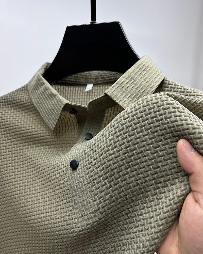 Miles | Stijlvol gestructureerd poloshirt