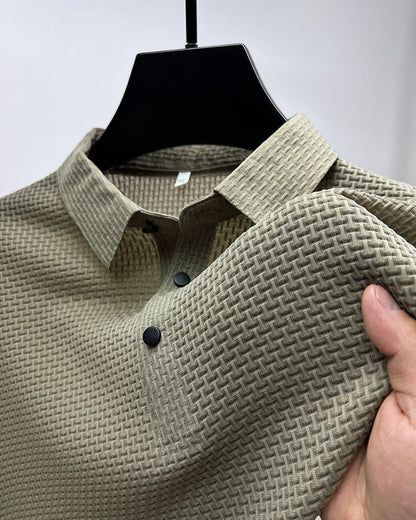 Miles | Stijlvol gestructureerd poloshirt