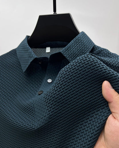 Miles | Stijlvol gestructureerd poloshirt