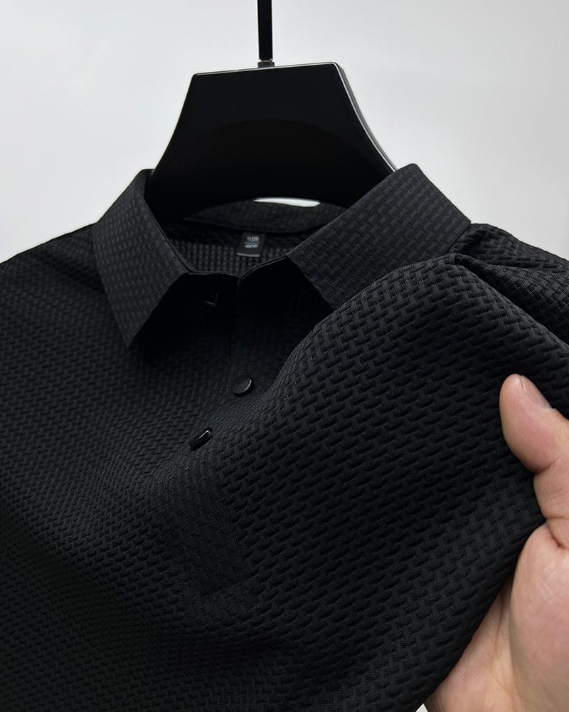 Miles | Stijlvol gestructureerd poloshirt