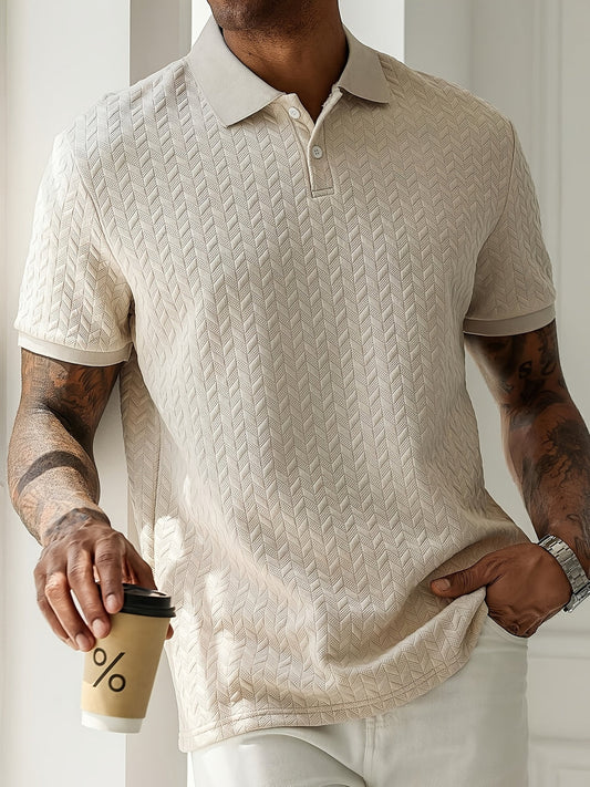 Tristan | Stijlvol gestructureerd poloshirt